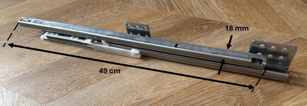 Maximera geleiders voor Ikea lade 60 cm diep, Gebruikt, 1 of 2 laden, Minder dan 100 cm, 50 tot 75 cm