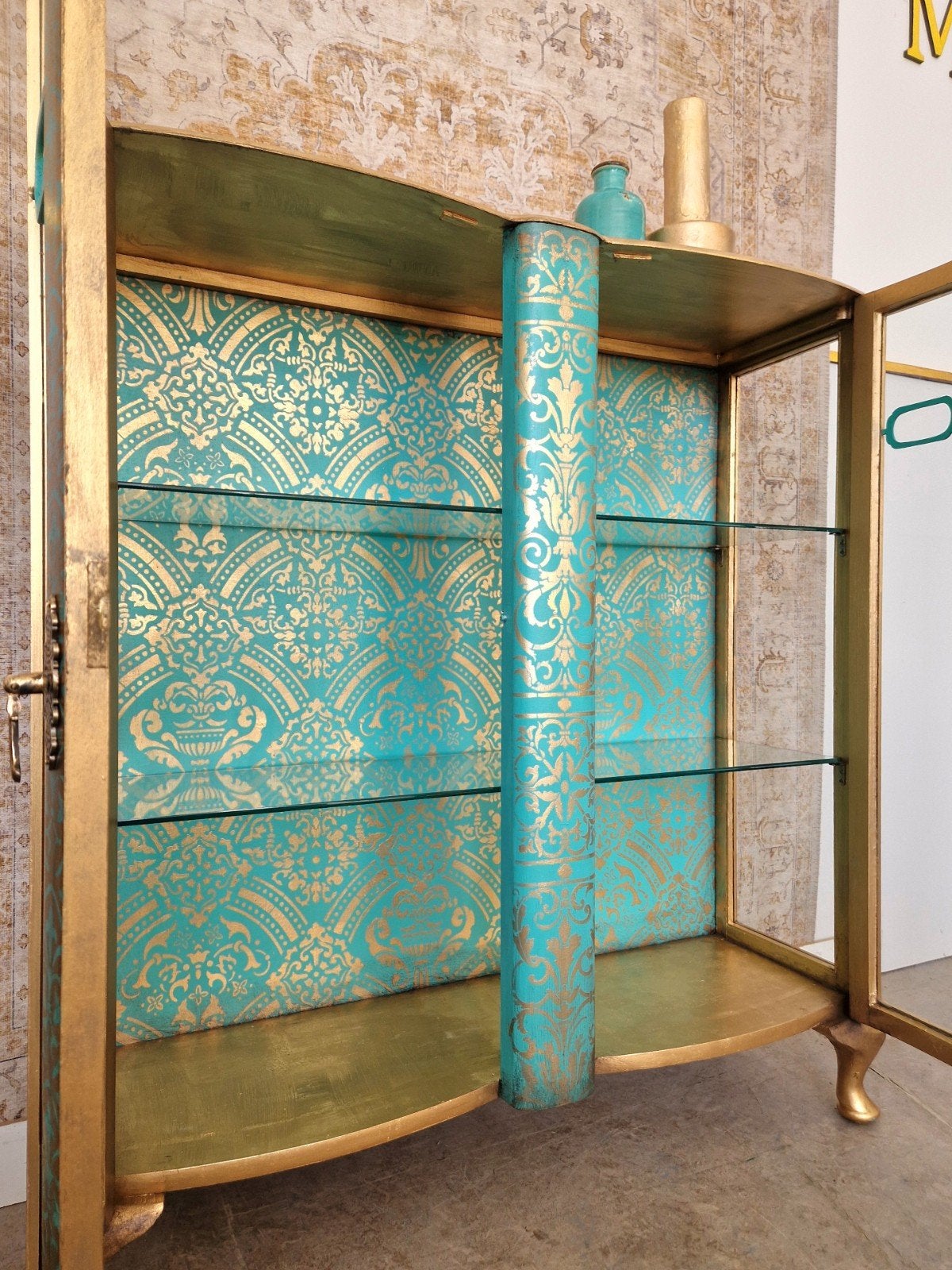 India Ibiza vitrinekast/ oosterse stijl kast, Huis en Inrichting, Donyavimin@gmail.com, 100 tot 150 cm, Mina Donyavi Meubels, Ophalen of Verzenden