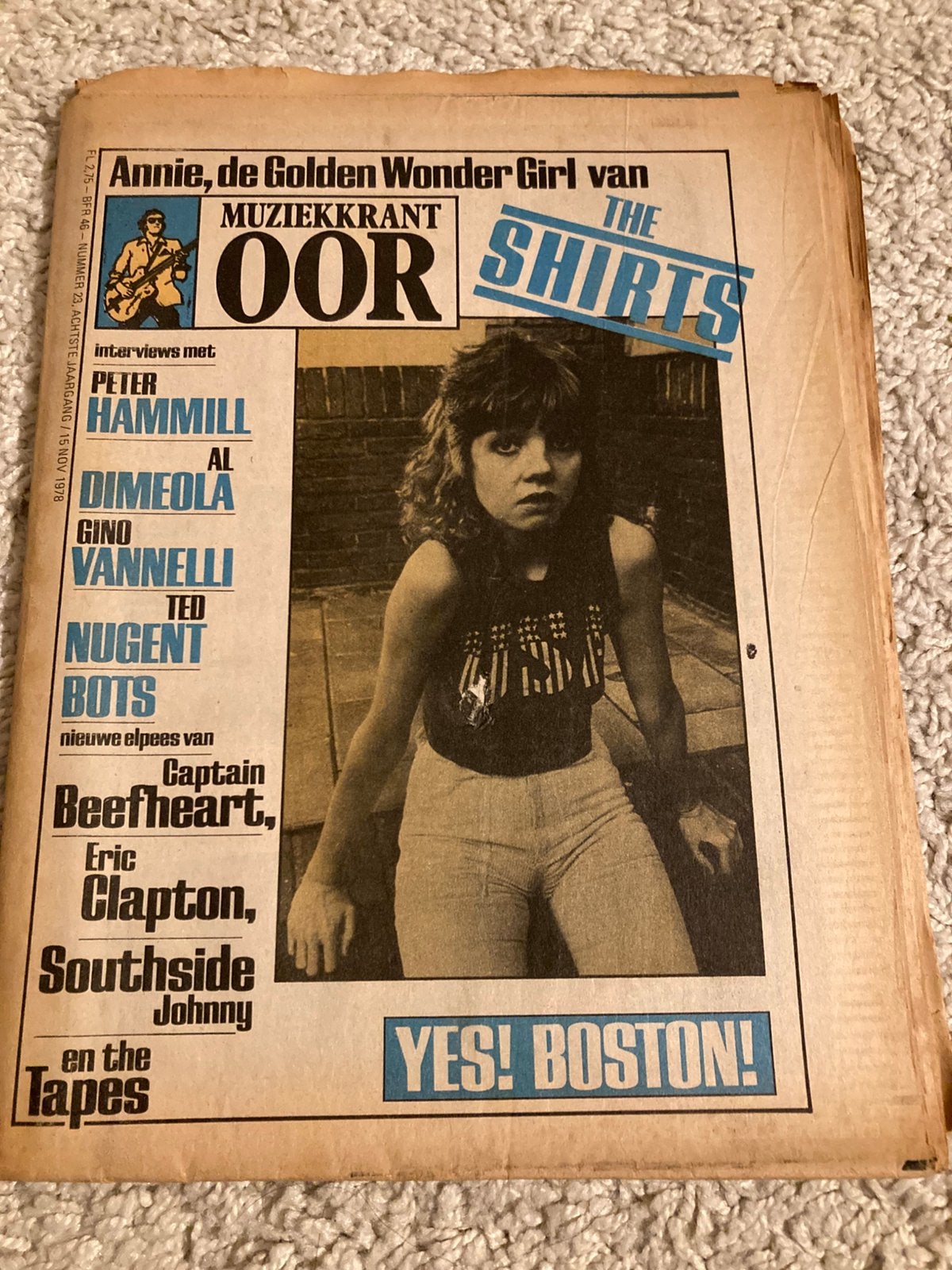 Muziekkrant OOR 1978 SHIRTS Aerosmith CARLSBERG Ted Nugent, Boeken, Ophalen of Verzenden, Muziek, Film of Tv