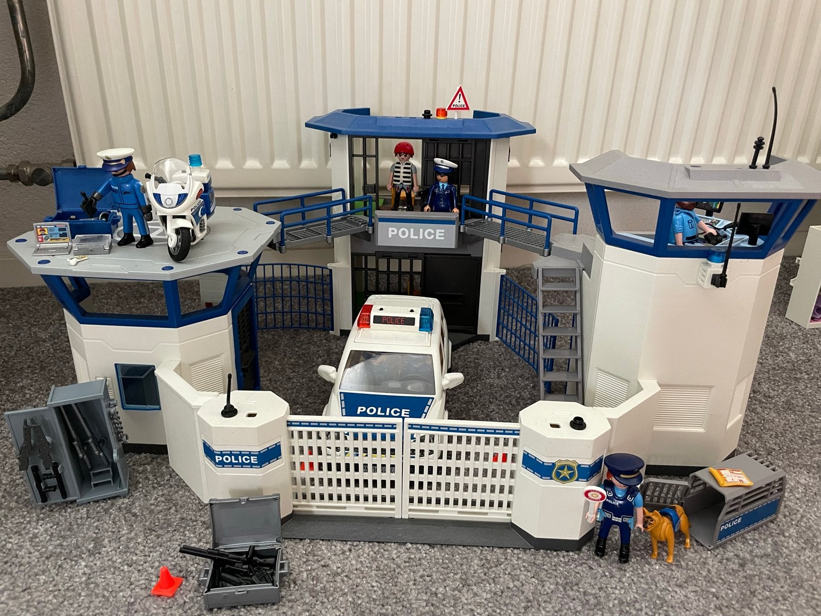 Playmobil Politiebureau met Voertuigen en Figuren, Kinderen en Baby's, Speelgoed | Playmobil, Gebouw, Complete set, Ophalen of Verzenden