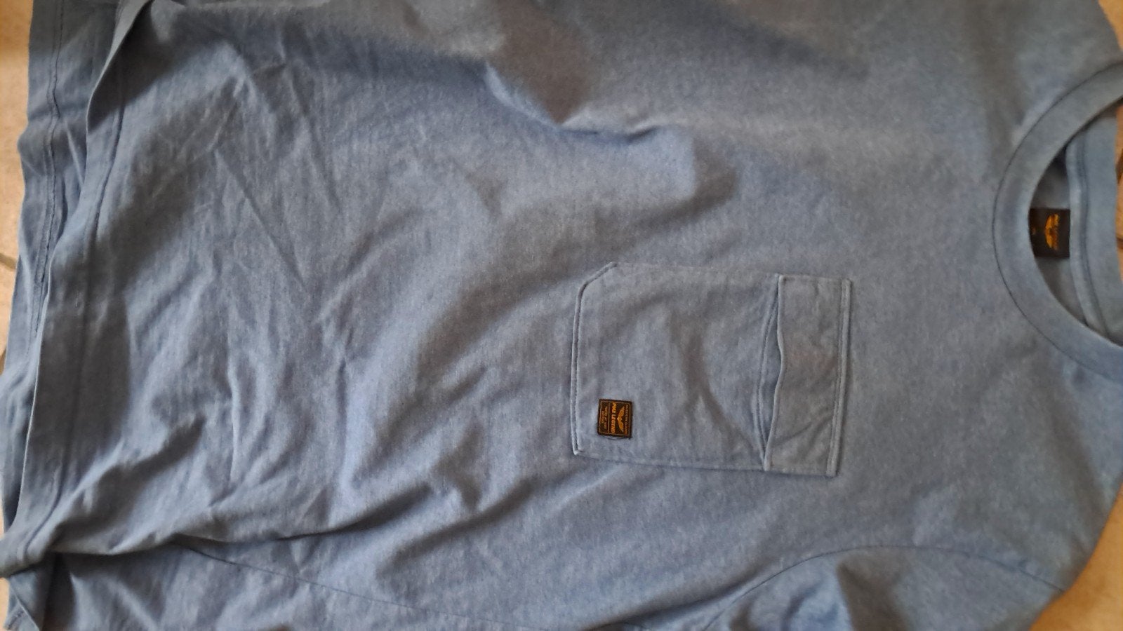 PME Legend T-shirt XXL Lichtblauw met borstzak, Blauw, Overige maten, Ophalen of Verzenden, Zo goed als nieuw