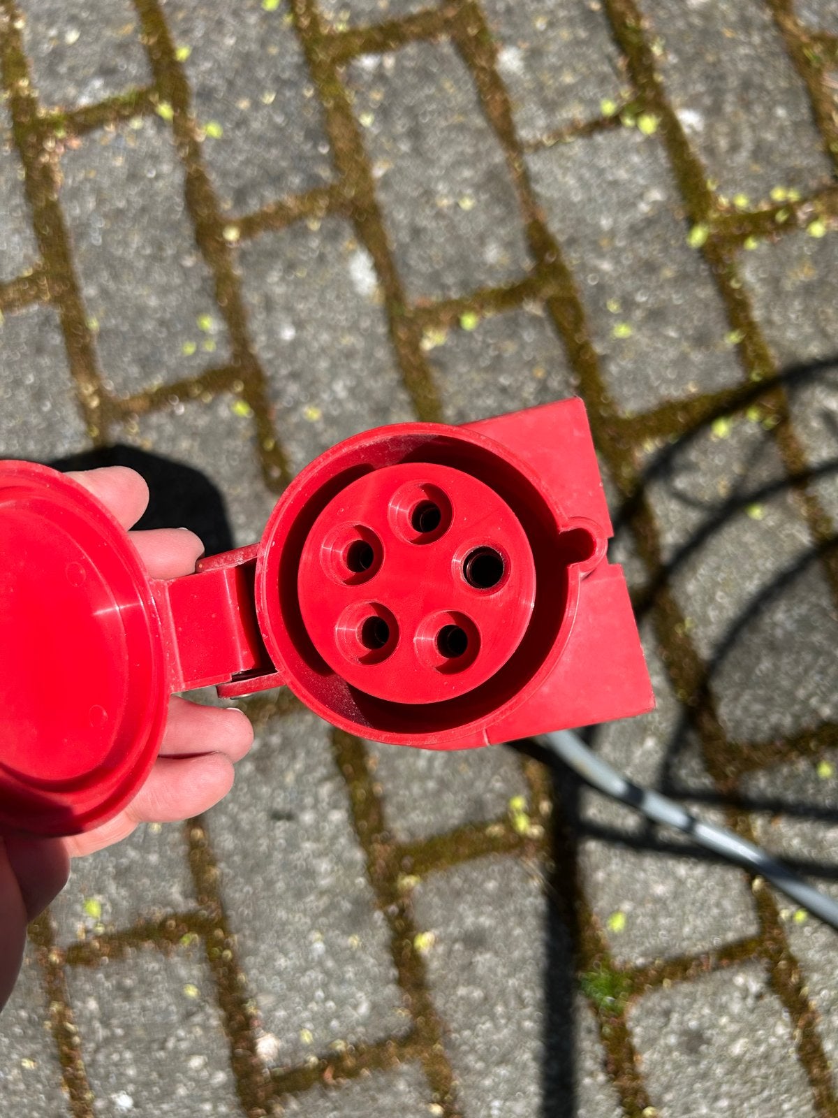 Rode CEE Krachtstroom Stekker 32A IP44 PCE Gebruikt, Doe-het-zelf en Verbouw, Elektra en Kabels, Ophalen of Verzenden, Gebruikt