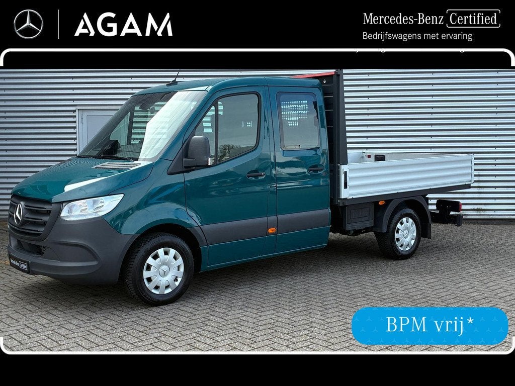 Mercedes-Benz Sprinter 317 CDI L2 Dubbele Cabine Open Laadba, Auto's, Bestelauto's, Bedrijf, Te koop, Mercedes-Benz Certified