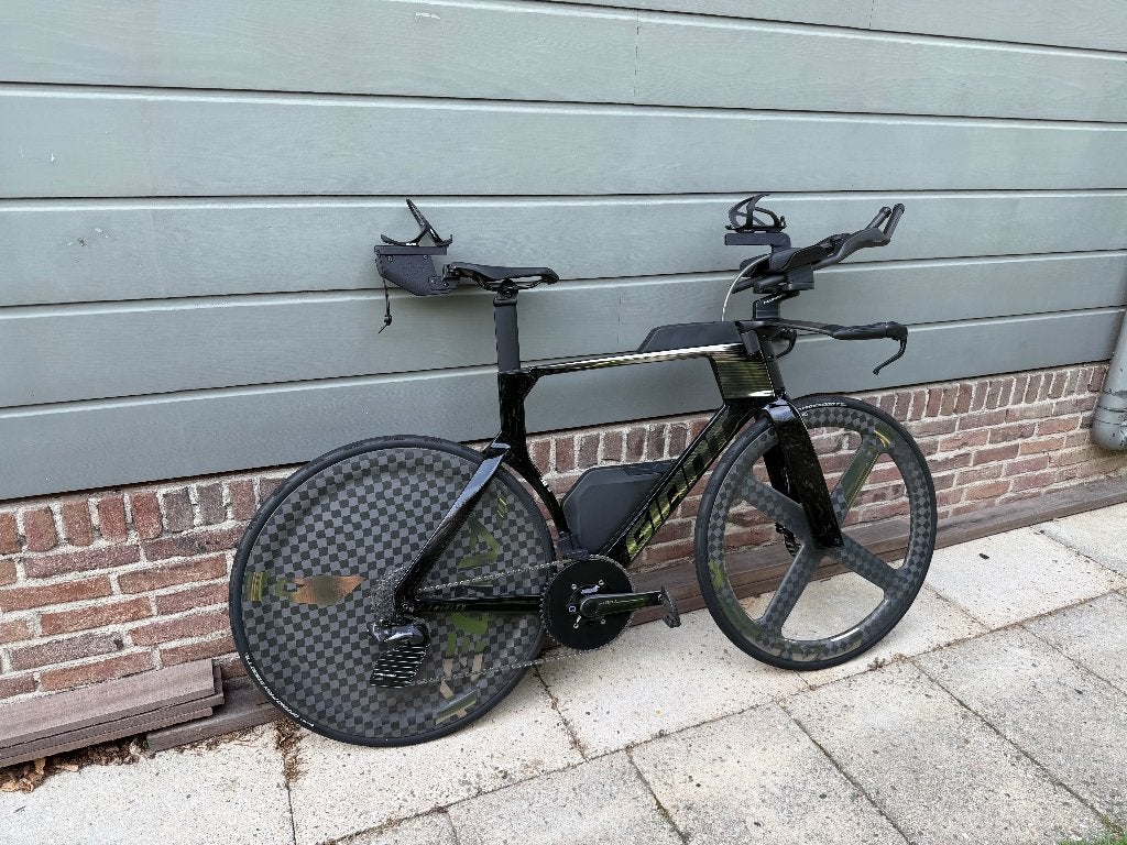 Giant Trinity Advanced SL -Cadex Wielset- Tri- Tijdritfiets, Fietsen en Brommers, Fietsen | Racefietsen, Ophalen, 28 inch, Carbon