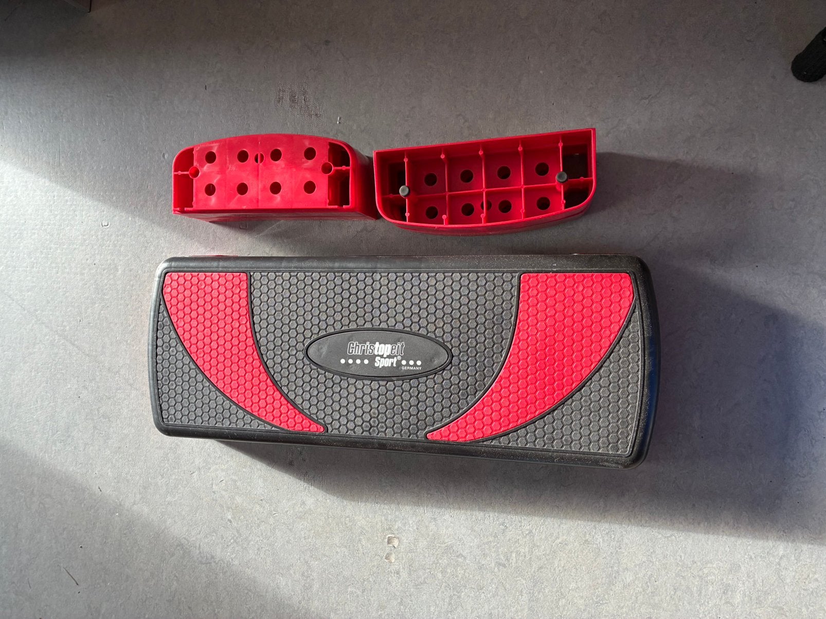 Step bankje met 2 verhogers. Niks mis mee., Sport en Fitness, Ophalen, Zo goed als nieuw, Stepbank