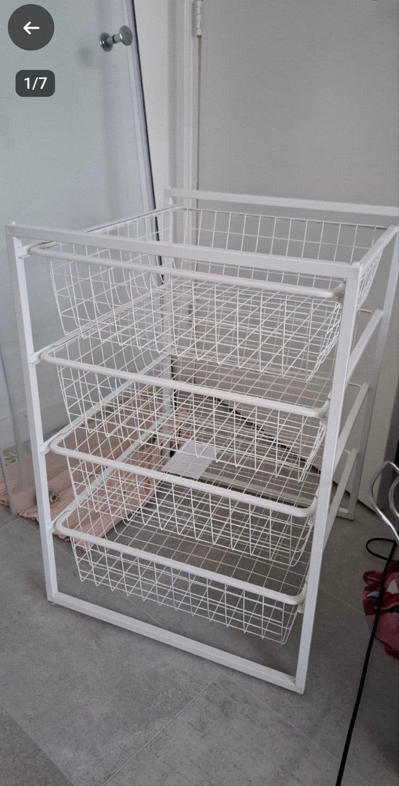 IKEA JONAXEL opbergcombinatie met 4 draadmanden, Ophalen, Zo goed als nieuw
