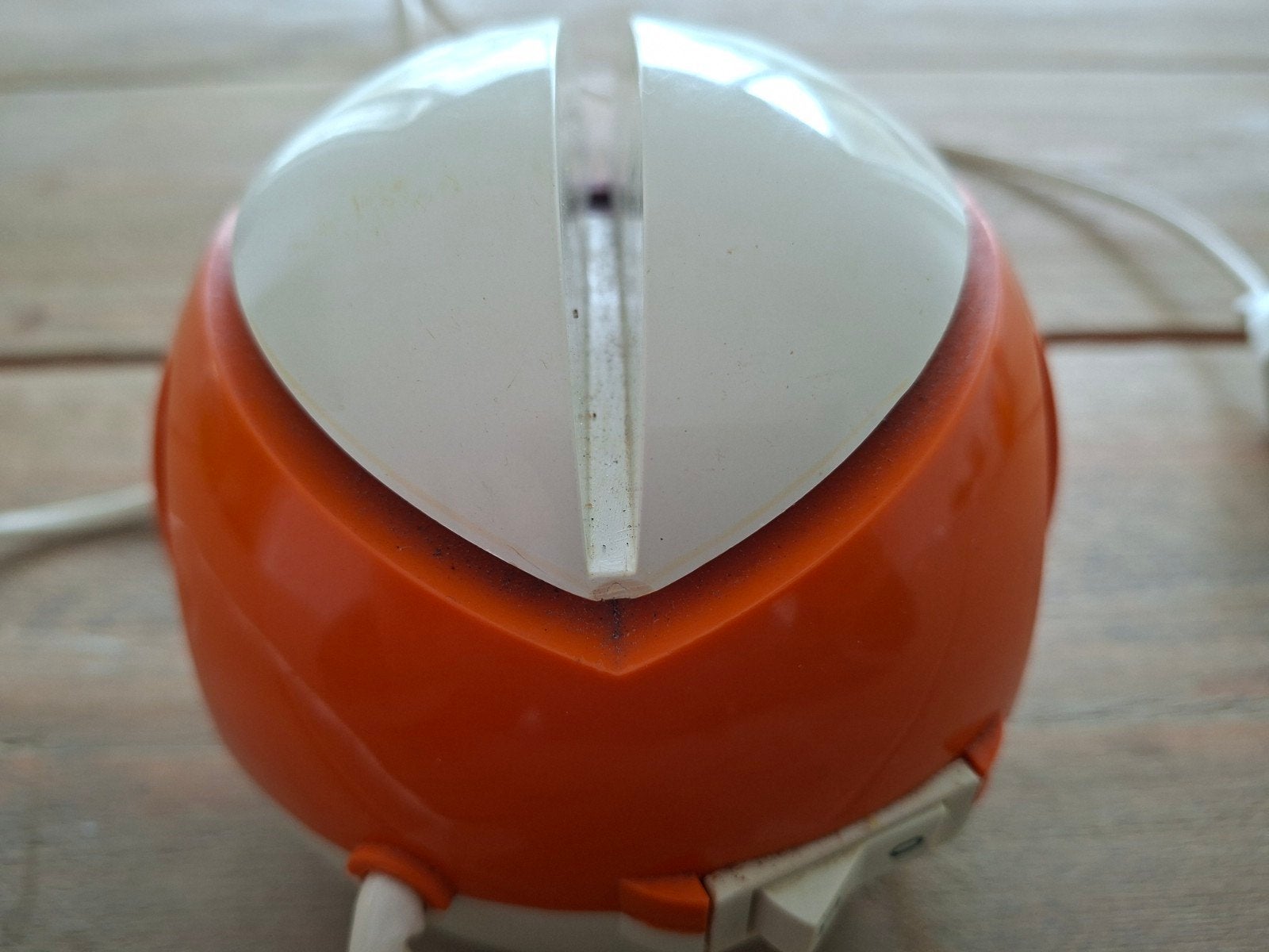 Vintage Messenslijper Jaren '70 - Oranje/Wit - Retro Keuken, Ophalen of Verzenden