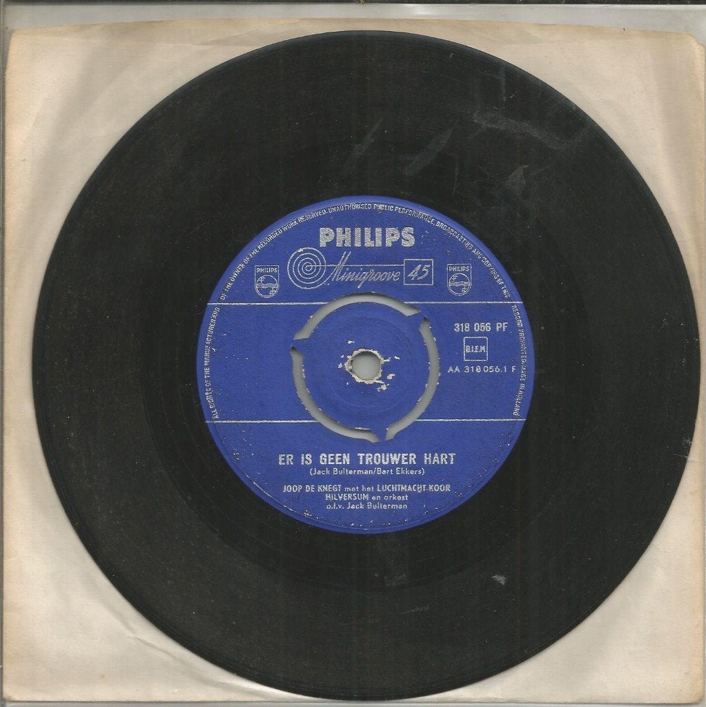 Joop de Knegt – Er Is Geen Trouwer Hart (1958), Cd's en Dvd's, Gebruikt, 7 inch, Ophalen of Verzenden, Levenslied of Smartlap