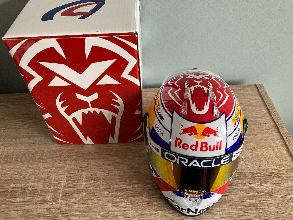 ✅ Max Verstappen 1:2 helm Zandvoort GP 2022 Red Bull Racing, Ophalen of Verzenden, Nieuw, Formule 1