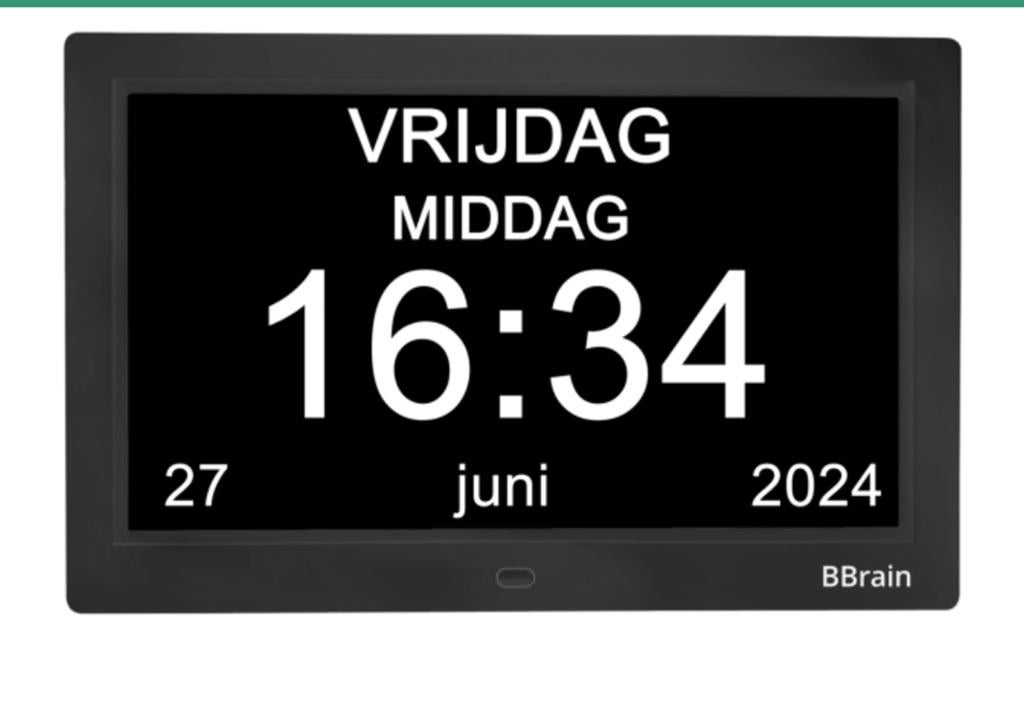 Digitale BBrain Klok Model 2020 - Duidelijke Dagklok, Ophalen of Verzenden, Zo goed als nieuw, Fotocamera
