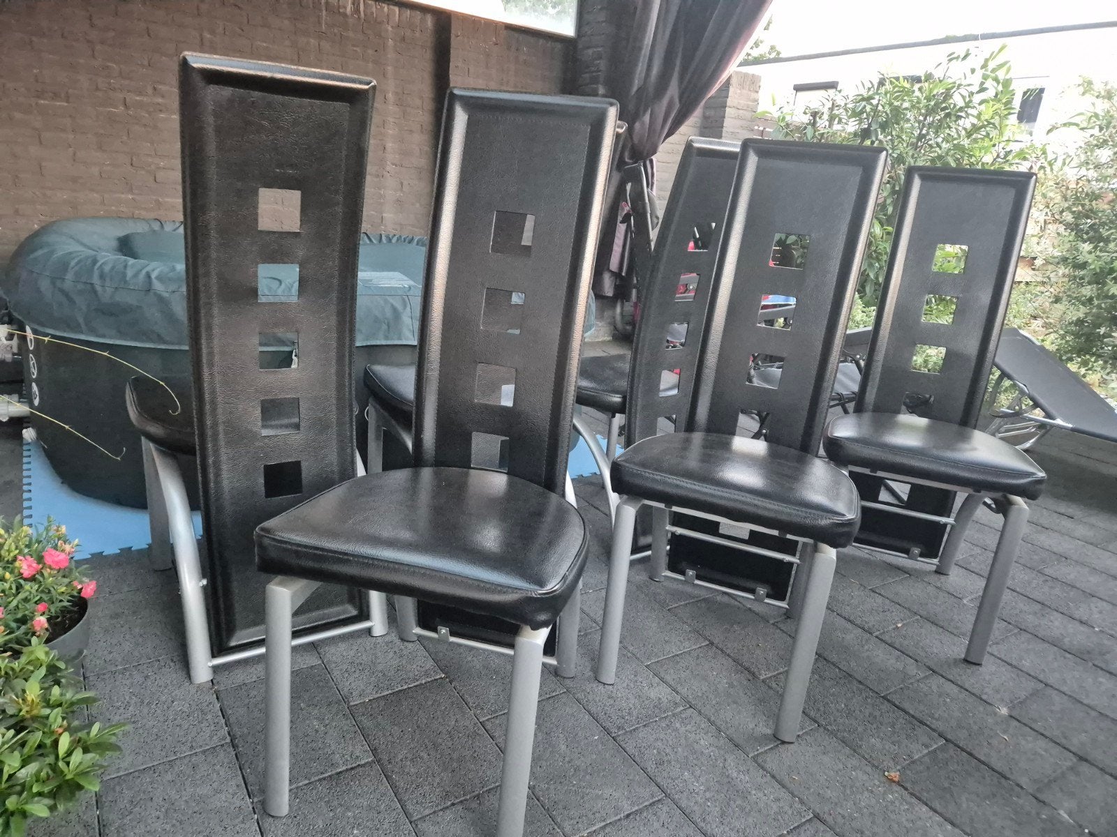 Eetkamerstoelen, Ophalen, Gebruikt, Zwart, Vijf, Zes of meer stoelen