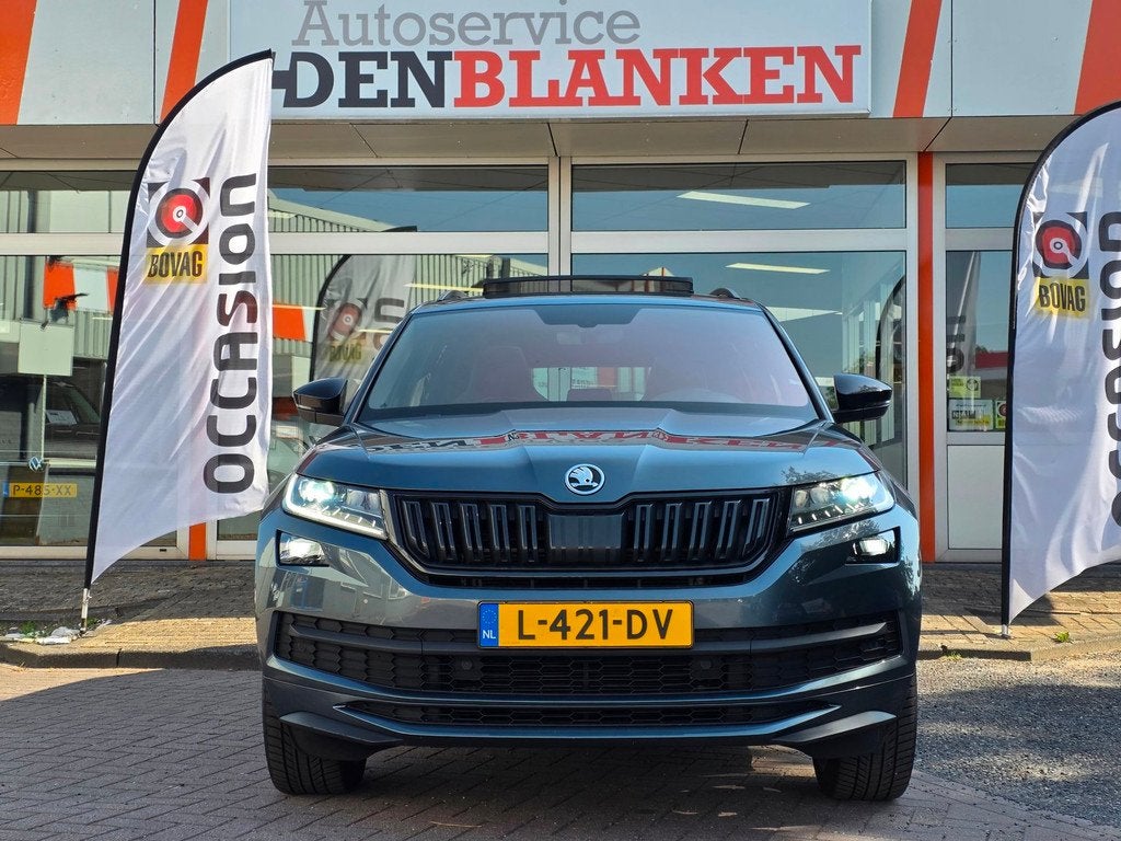 Skoda Kodiaq 1.5 TSI Sportline Automaat BJ.2021/ Panodak / H, Auto's, Skoda, Adaptive Cruise Control, 4 cilinders, 150 pk, Origineel Nederlands