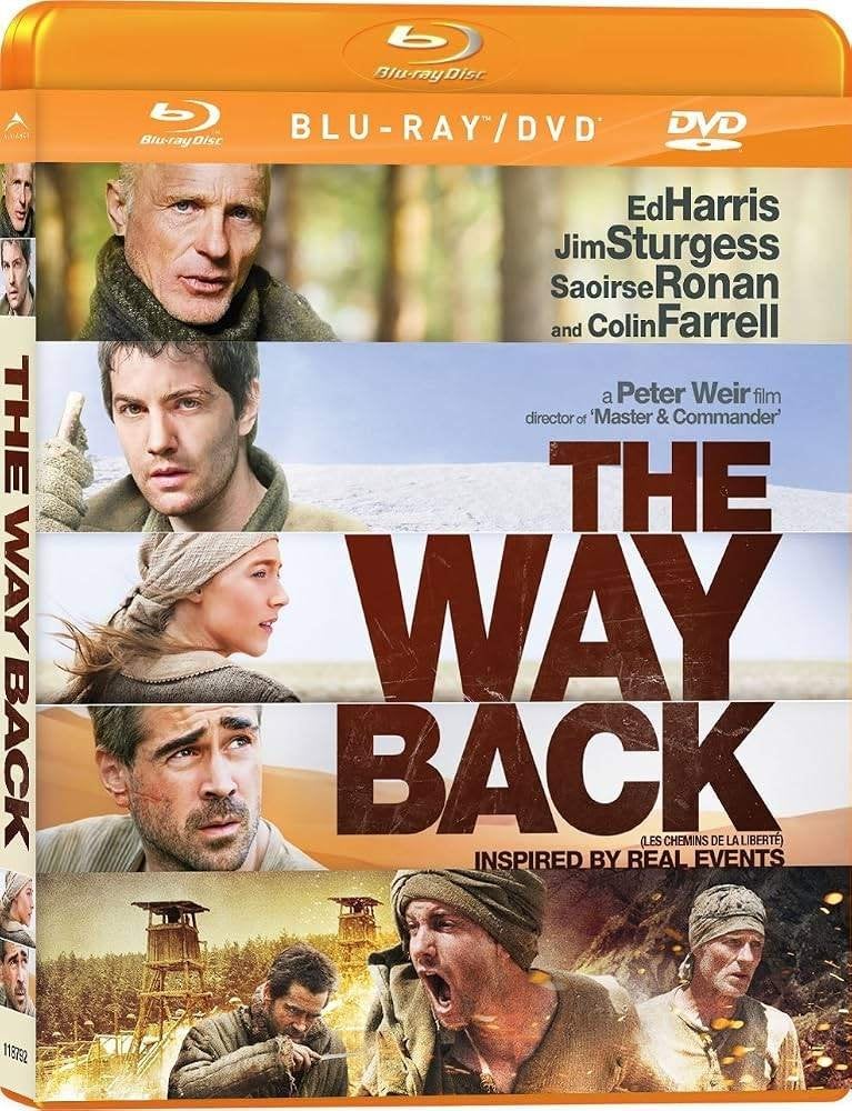 BLU-RAY THE WAY BACK COLIN FARRELL ED HARRIS JIM STURGESS, Avontuur, Film, Ophalen of Verzenden, Zo goed als nieuw