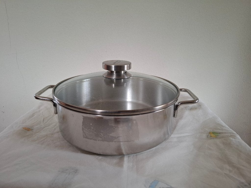 Demeyere Apollo 7 Kookpan met glazen deksel, Huis en Inrichting, Keuken | Potten en Pannen, Ophalen, Demeyere, Nieuw, Rvs