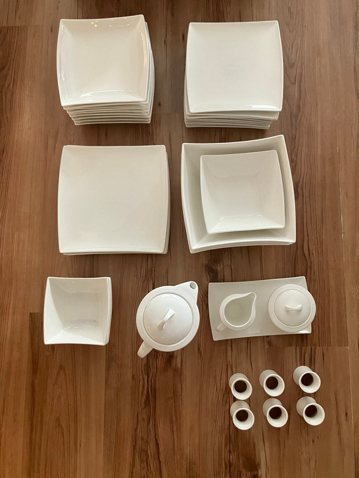 Wit servies, Maxwell & Williams East Meets West., Huis en Inrichting, Ophalen, Gebruikt, Keramiek, Overige stijlen