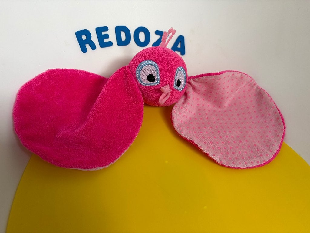 K3154 Etos kids commotions vogel roze grote oren, Ophalen of Verzenden, Zo goed als nieuw, Overige typen