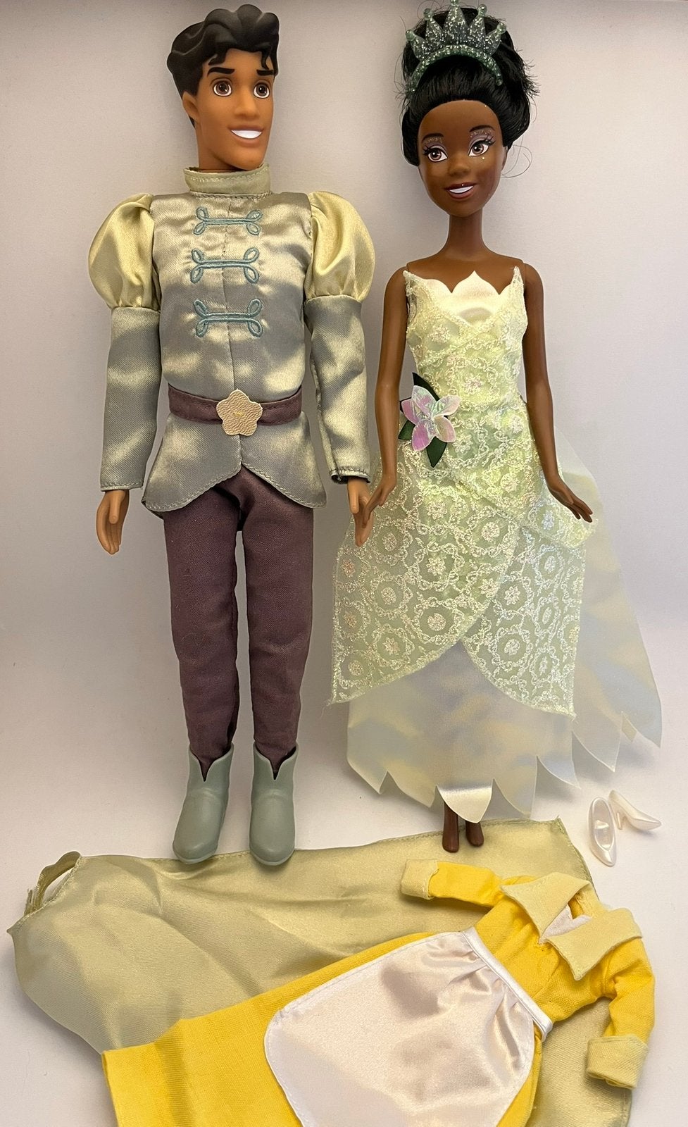 The Princess and the Frog poppen set, Verzamelen, Disney, Ophalen of Verzenden, Overige figuren, Gebruikt, Overige typen