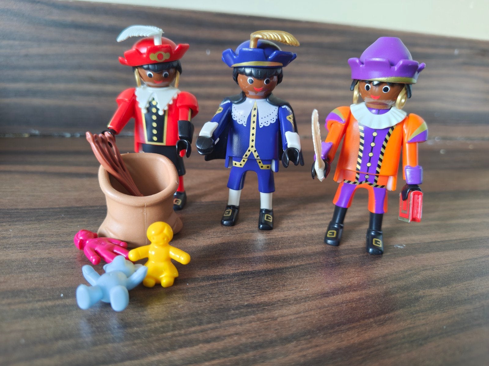 Playmobil Pieten met accessoires, Ophalen of Verzenden, Zo goed als nieuw, Complete set, Figuren