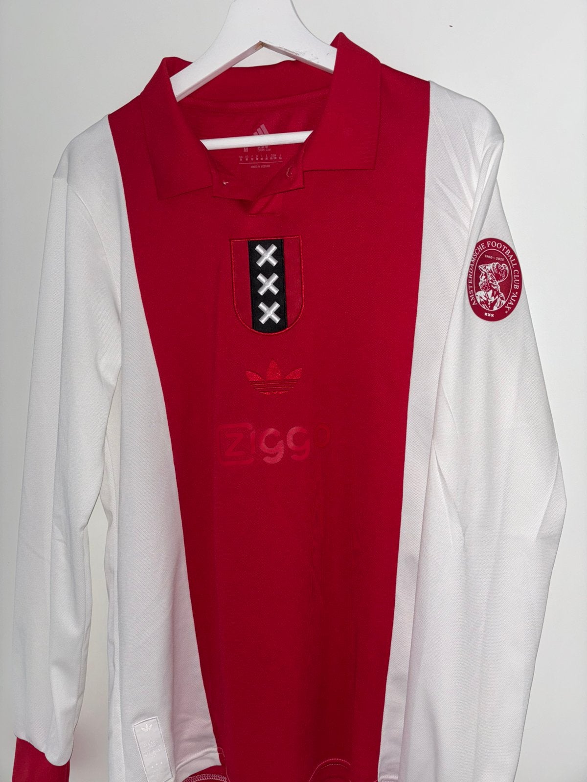 Ajax shirt 125 jarig bestaan maat M ongedragen, Sport en Fitness, Maat M, Ophalen of Verzenden, Nieuw, Shirt