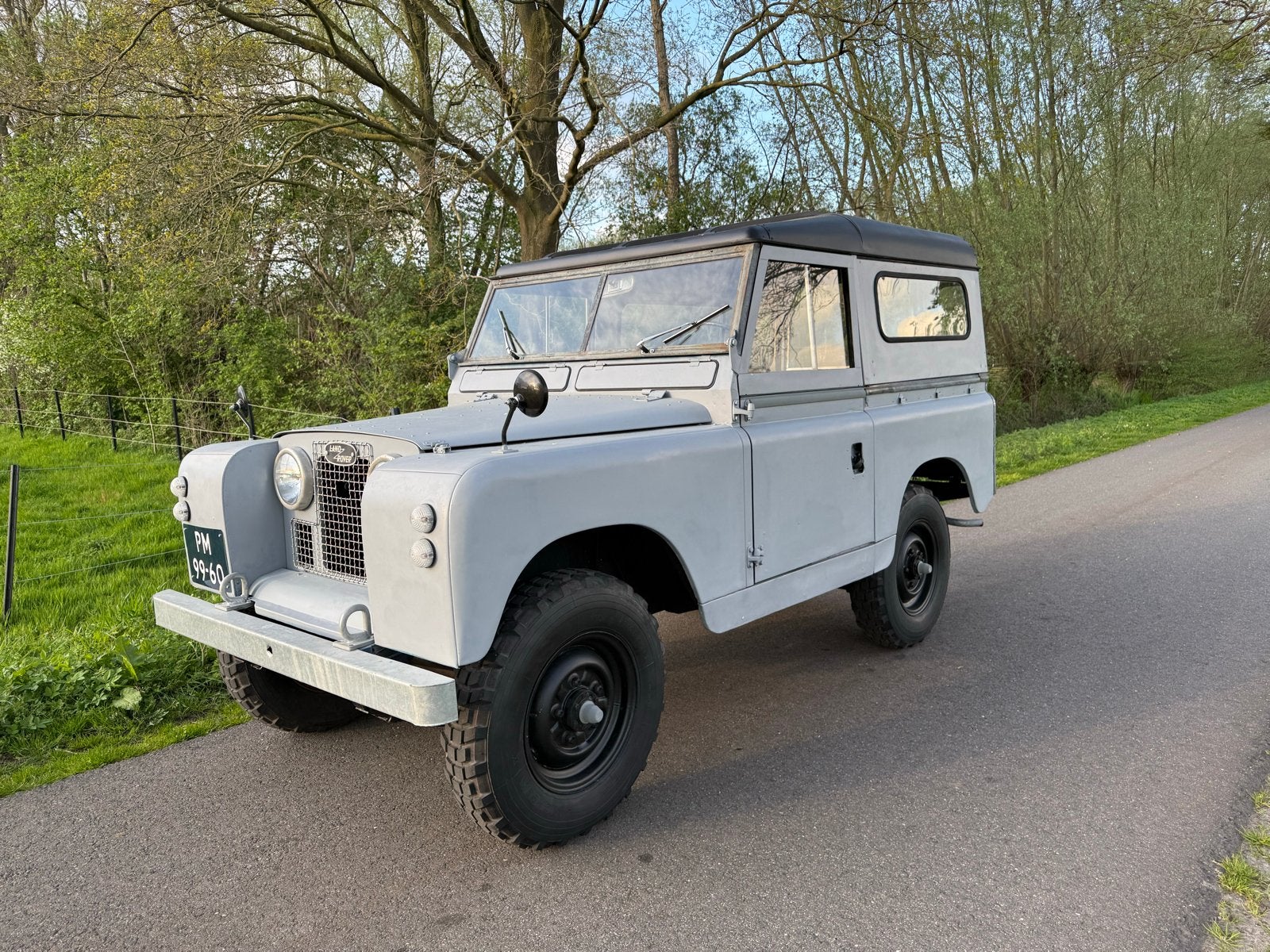 Land Rover Series 2a 88 Santana 1967, Auto's, 2286 cc, Cabriolet, Blauw, 7 stoelen