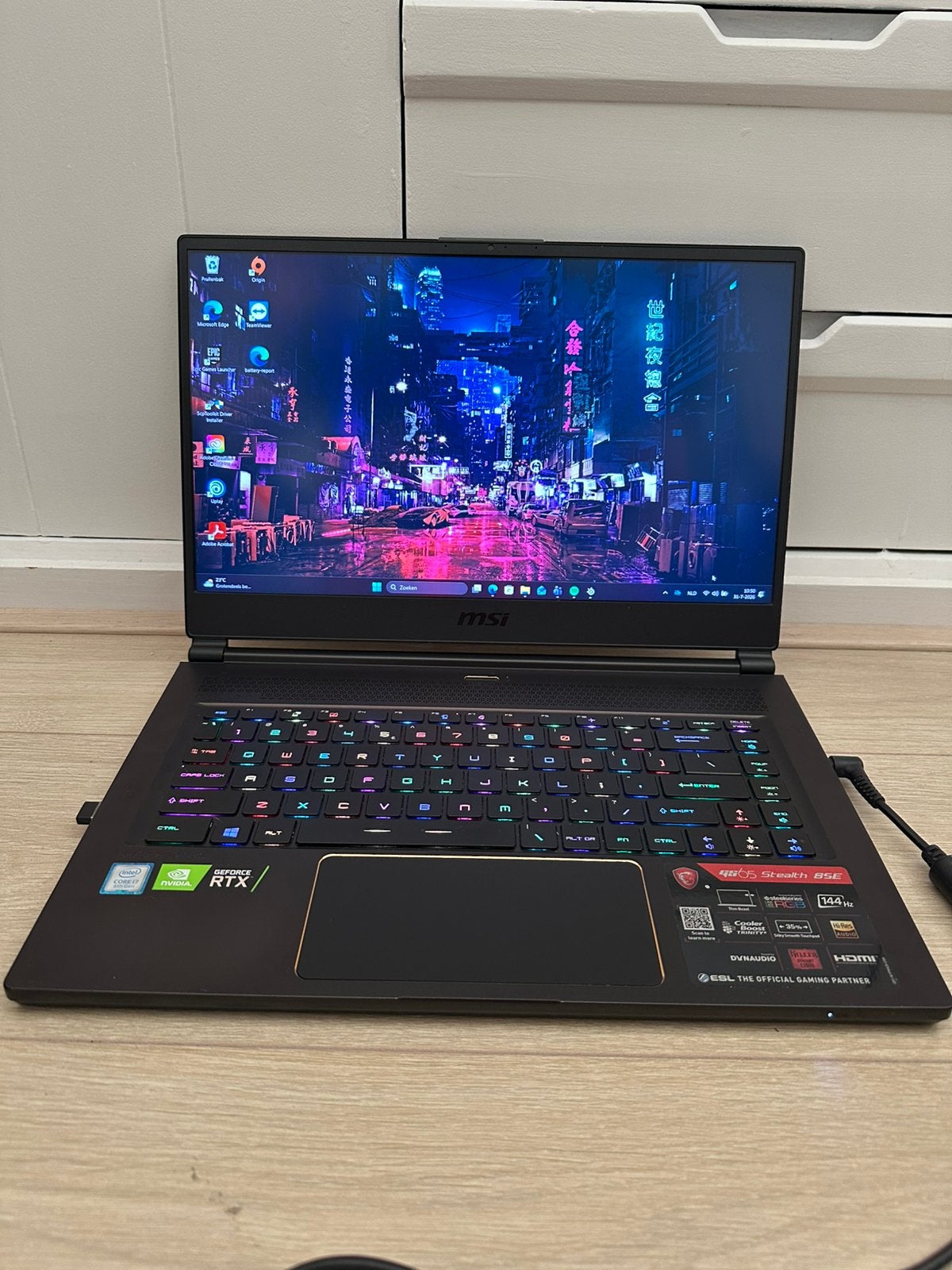 MSI GS65 Stealth 8SE gaming/programmeer laptop, Computers en Software, Windows Laptops, Met videokaart, 2 tot 3 Ghz, Ophalen of Verzenden