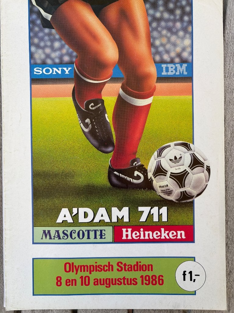 Programma Amsterdam 711 toernooi, Verzenden, Zo goed als nieuw, Ajax, Boek of Tijdschrift
