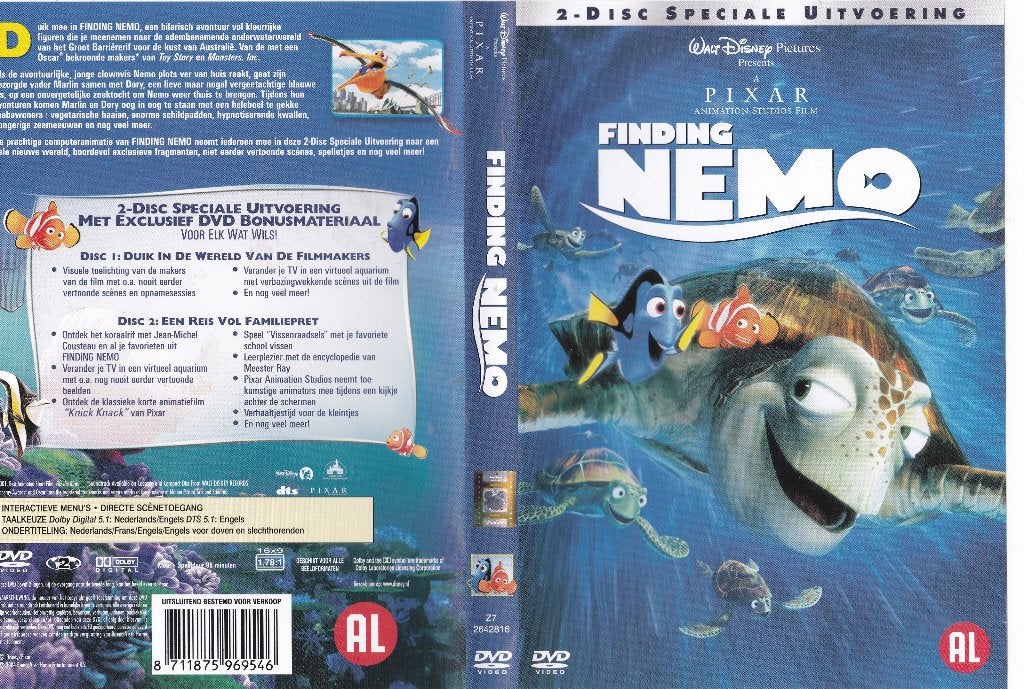 Finding Nemo 2-Disc Special Edition Walt Disney, Tekenfilm, Nederlands, Ophalen of Verzenden, Zo goed als nieuw
