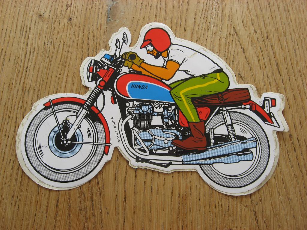 Honda Motor Vintage Sticker Samo Chips, Ophalen, Nieuw, Overige typen