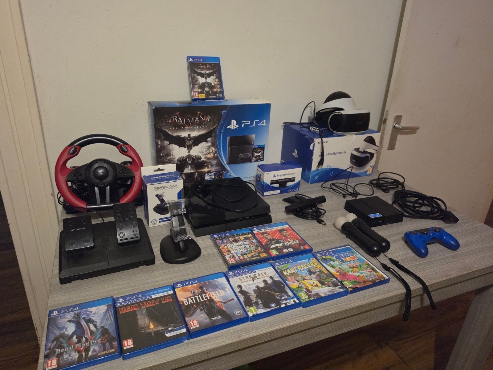 Limited Edition Batman PlayStation 4 pakket + VR + Extra's, Ophalen, Zo goed als nieuw, Met 1 controller, Original