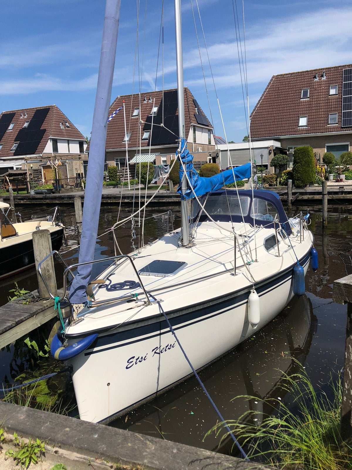 Focus 22 te koop, kleine polyester kajuitzeilboot., Watersport en Boten, Overige merken, Gebruikt, 1.00 - 1.50 meter, 6 pk