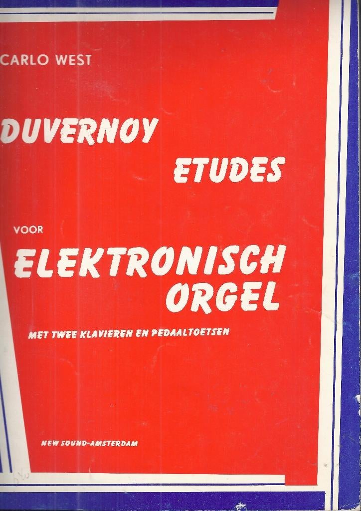 Bo14 bladmuziek carlo west duvernoy etudes ( orgel ), Orgel, Gebruikt, Klassiek, Ophalen of Verzenden