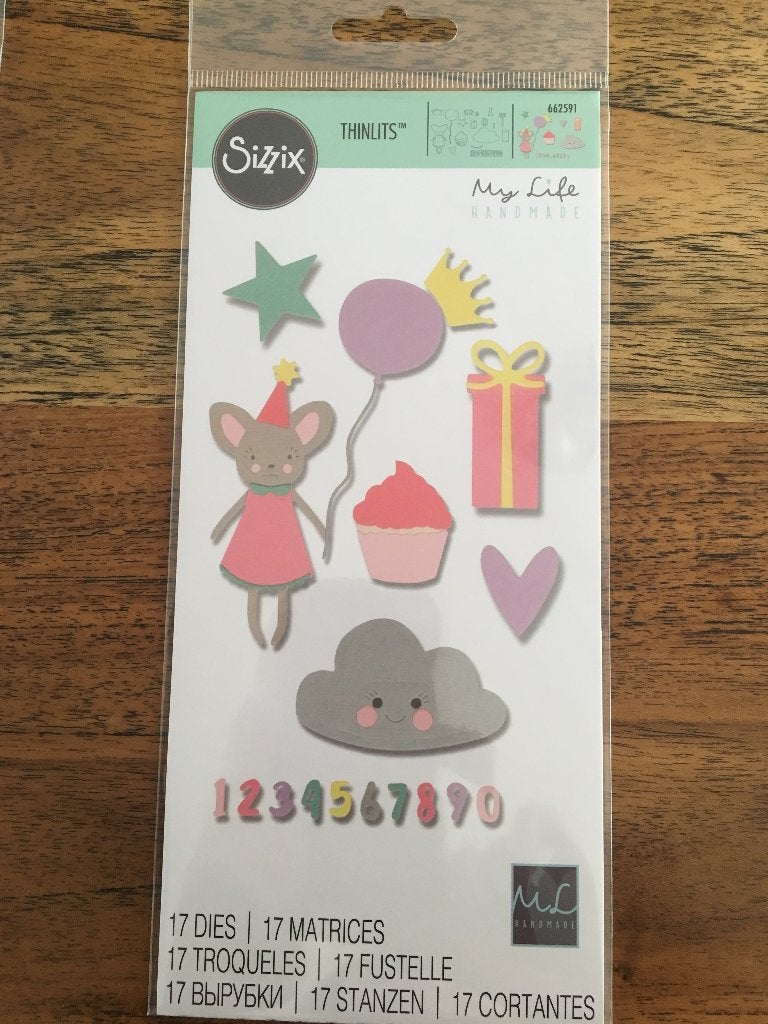 Sizzix Thinlits Birthday set girl. 662591, Ophalen of Verzenden, Nieuw, Frame of Mal, Sizzix
