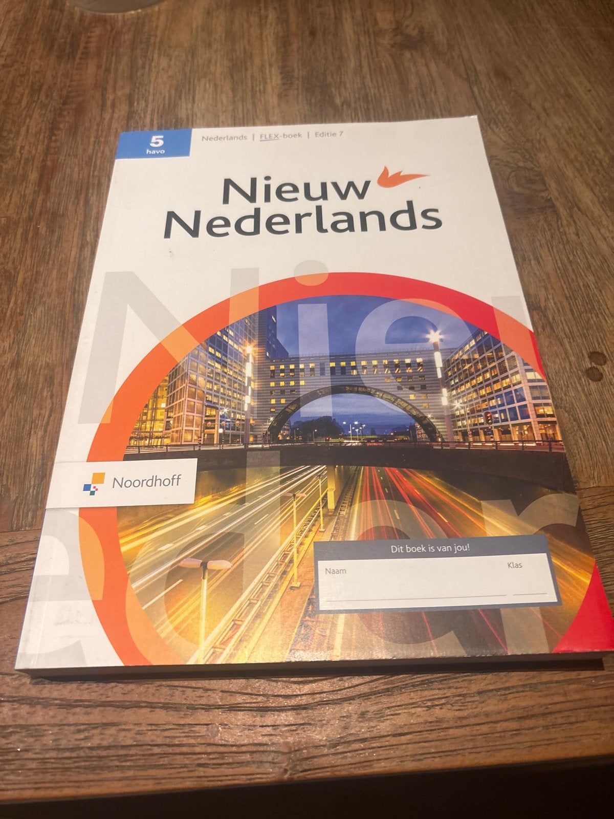 Nieuw Nederlands 5 havo FLEX-boek Editie 7, Boeken, Ophalen of Verzenden, Alpha, Zo goed als nieuw, HBO