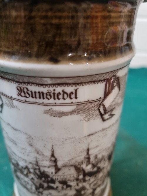 bierpul bunsiebel met tinnen deksel, Verzamelen, Ophalen of Verzenden, 'T Olde Gre-j, Info@toldegrej.nl, Endepoelstraat 20f Didam