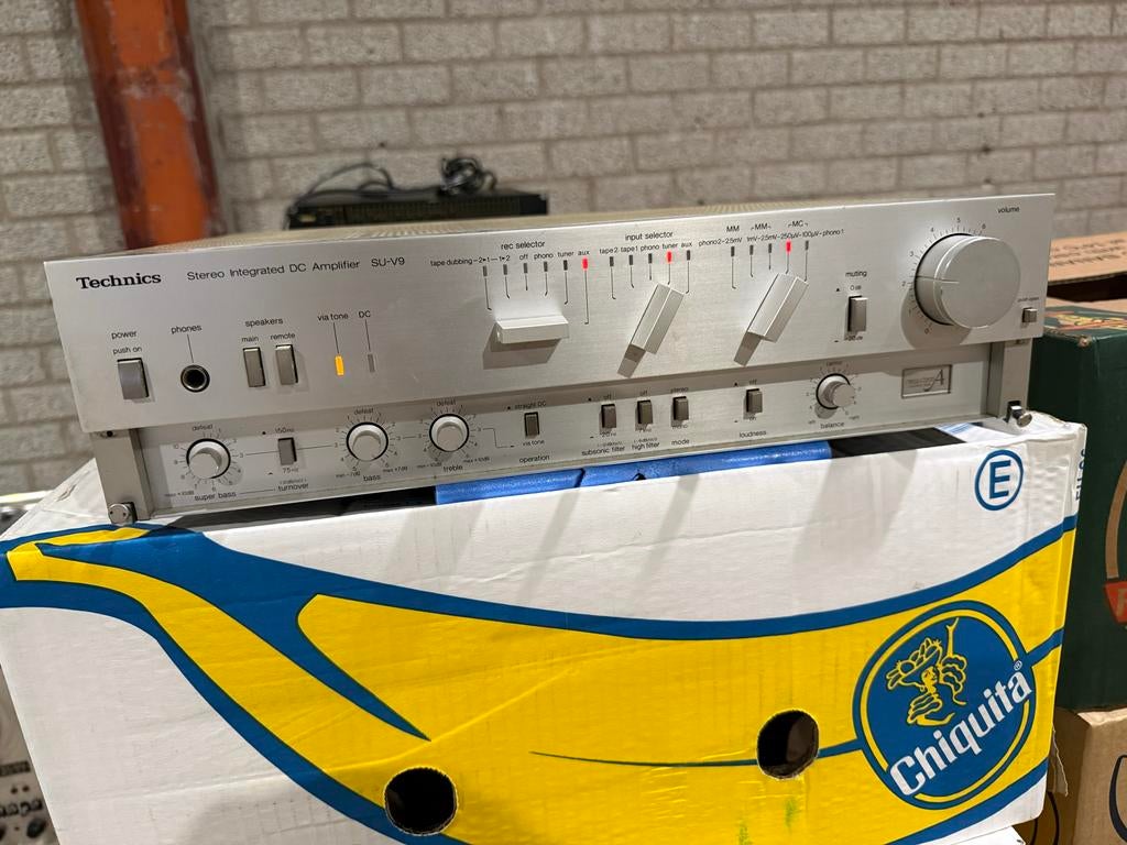 Technics Stereo Integrated DC Amplifier SU-V9, Overige merken, Gebruikt, Ophalen of Verzenden, 120 watt of meer