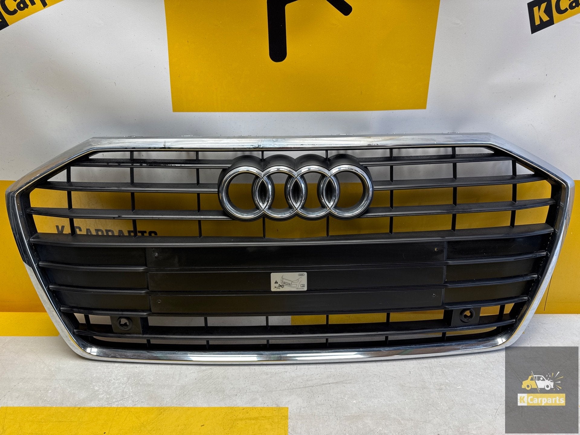 Audi A6 4K Grill Voorzijde Chrome 4K0853651, Auto-onderdelen, Carrosserie en Plaatwerk, Bumper, Audi, Voor, Gebruikt, Ophalen of Verzenden