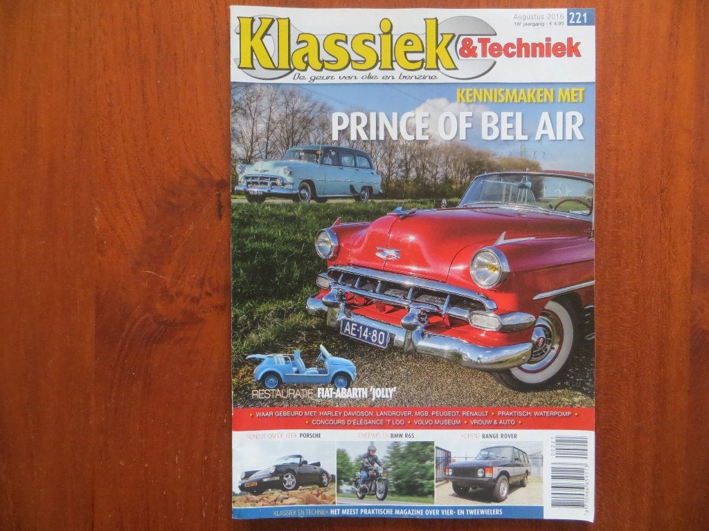 Klassiek & Techniek 221 Chevrolet Bel Air, Fiat-Abarth Jolly, Ophalen of Verzenden, Nieuw, Chevrolet