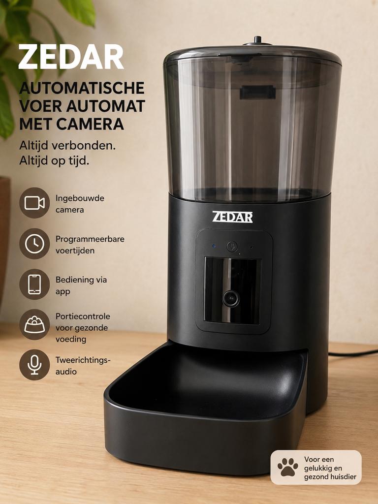 automatische voerbak met camera, Dieren en Toebehoren, Ophalen of Verzenden, Automatisch, Nieuw