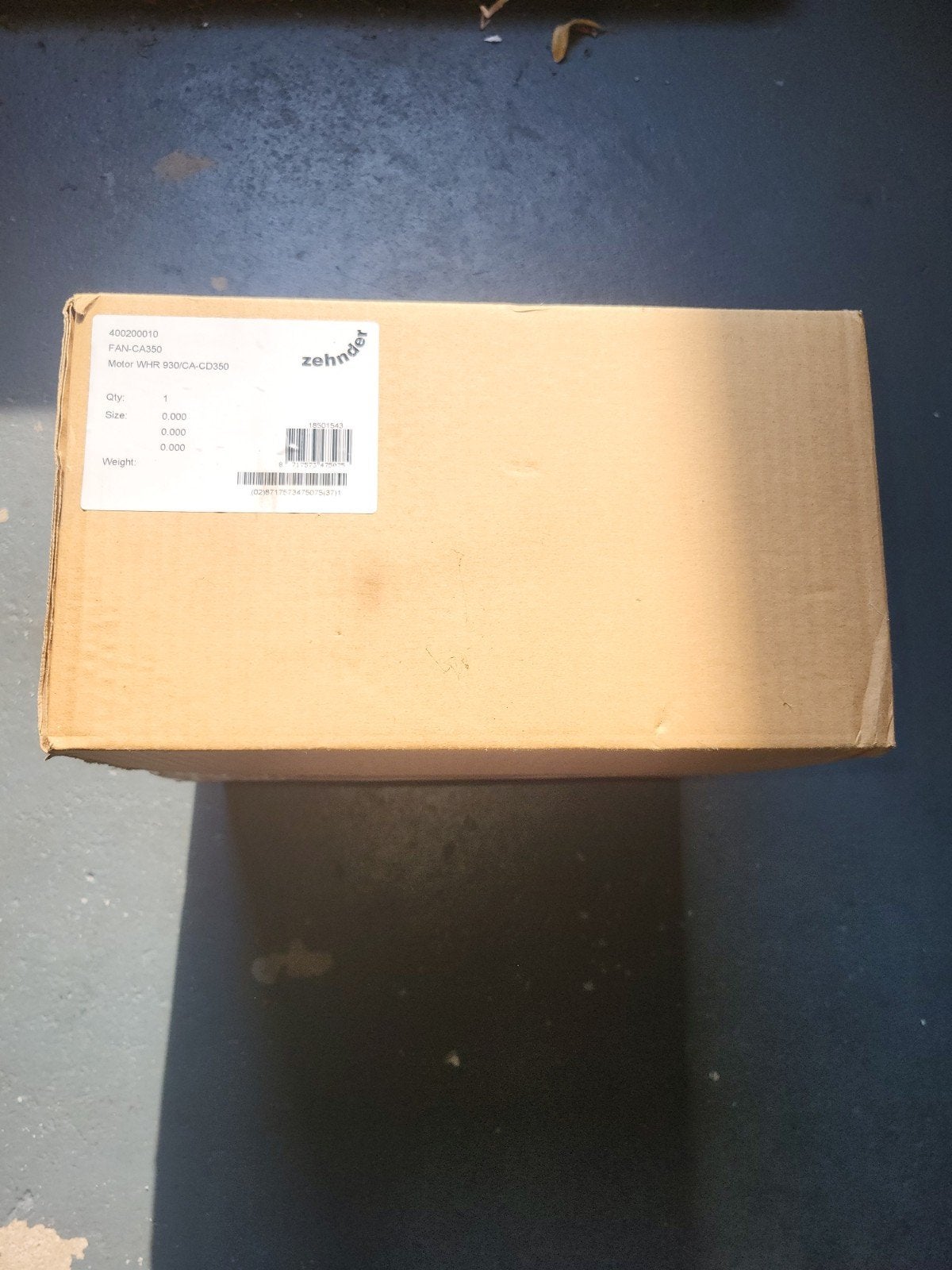 2x Zehnder FAN-CA 350 Motor voor WHR 930/CA-CD 350 Nieuw, Doe-het-zelf en Verbouw, Ventilatie en Afzuiging, Verzenden, Nieuw, Ventilator