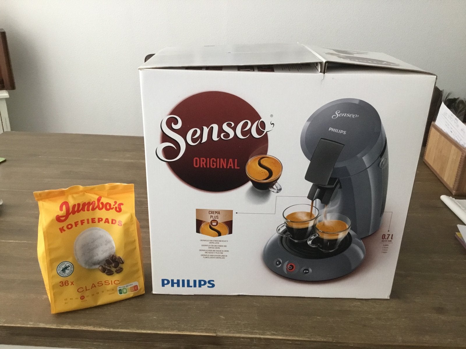 Philips Senseo Original Koffiezetapparaat - Grijs, Koffiemachine, Ophalen of Verzenden, Zo goed als nieuw, 2 tot 4 kopjes