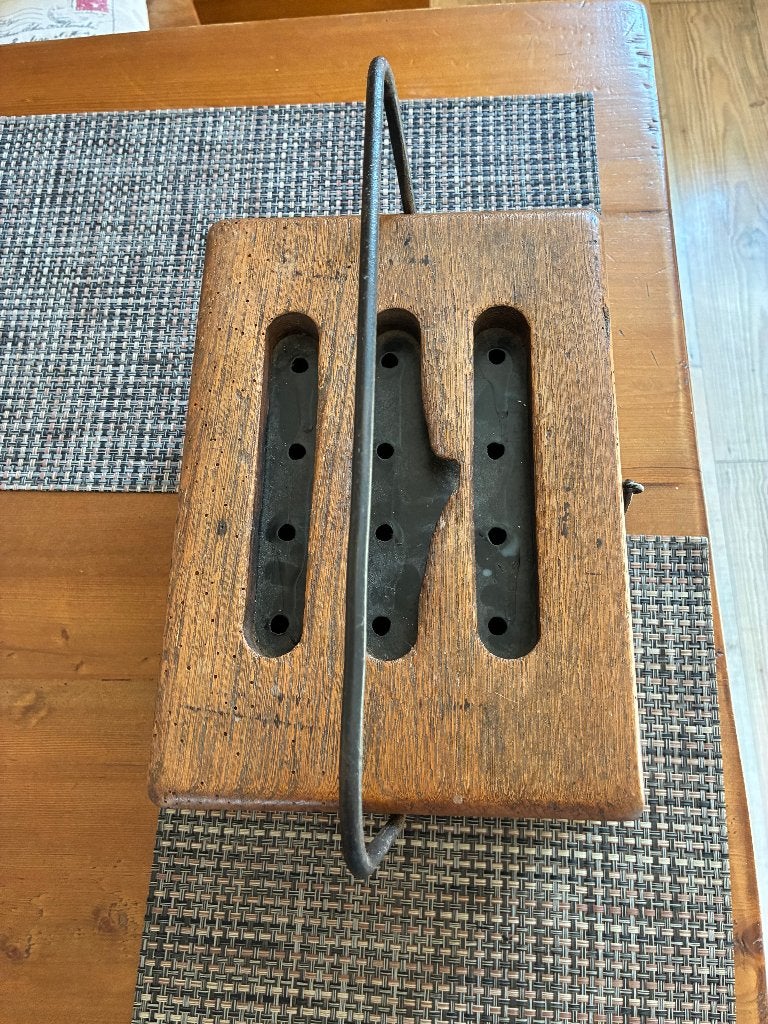 Antieke Voeten Stoof  met losse bak 30x20x12 cm, Antiek en Kunst, Ophalen of Verzenden