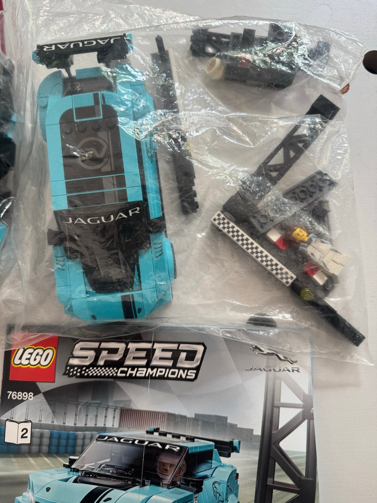 LEGO Speed Champions Jaguar Racing Formula E & I-PACE eTROPH, Ophalen of Verzenden, Zo goed als nieuw, Overige merken