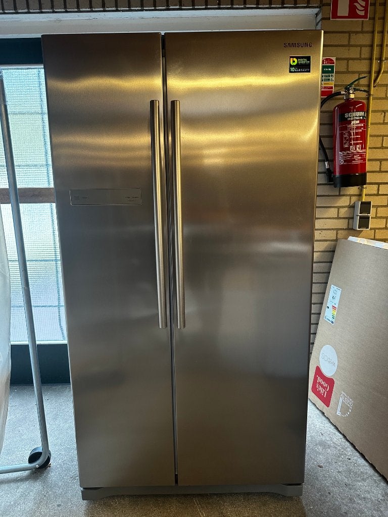 Samsung RS54N3003SL Amerikaanse Koelkast RVS Nieuwstaat!, Samsung, Gebruikt, 200 liter of meer, 60 cm of meer