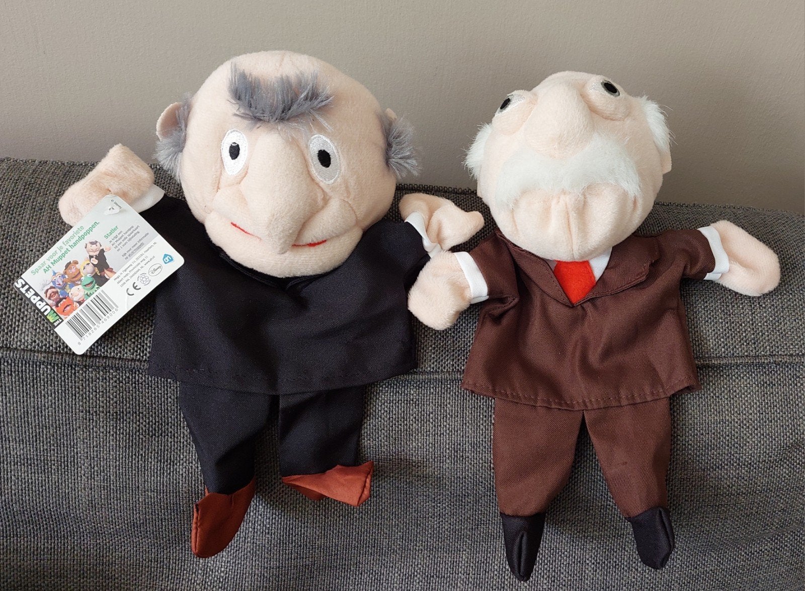 Muppets handpoppen Statler en Waldorf, Kinderen en Baby's, Speelgoed | Knuffels en Pluche, Overige merken, Overige karakters, Overige typen