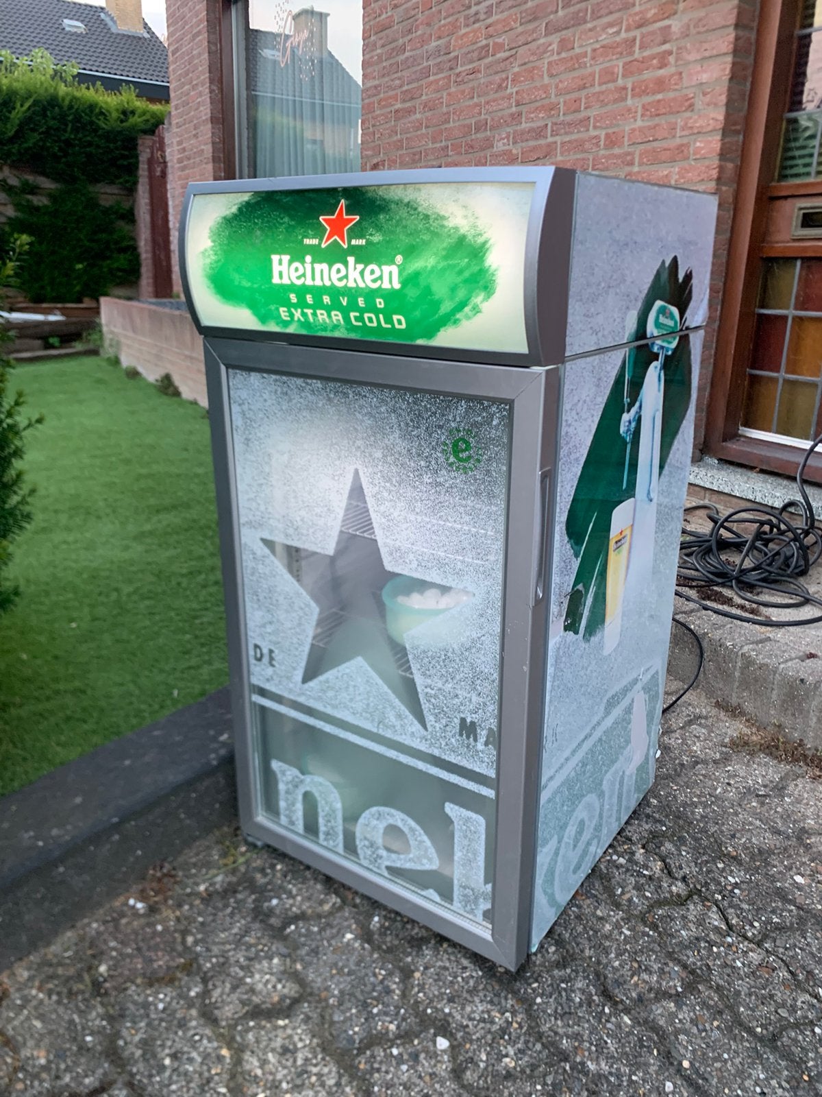 Heineken glazen vriezer, Ophalen, Minder dan 60 cm