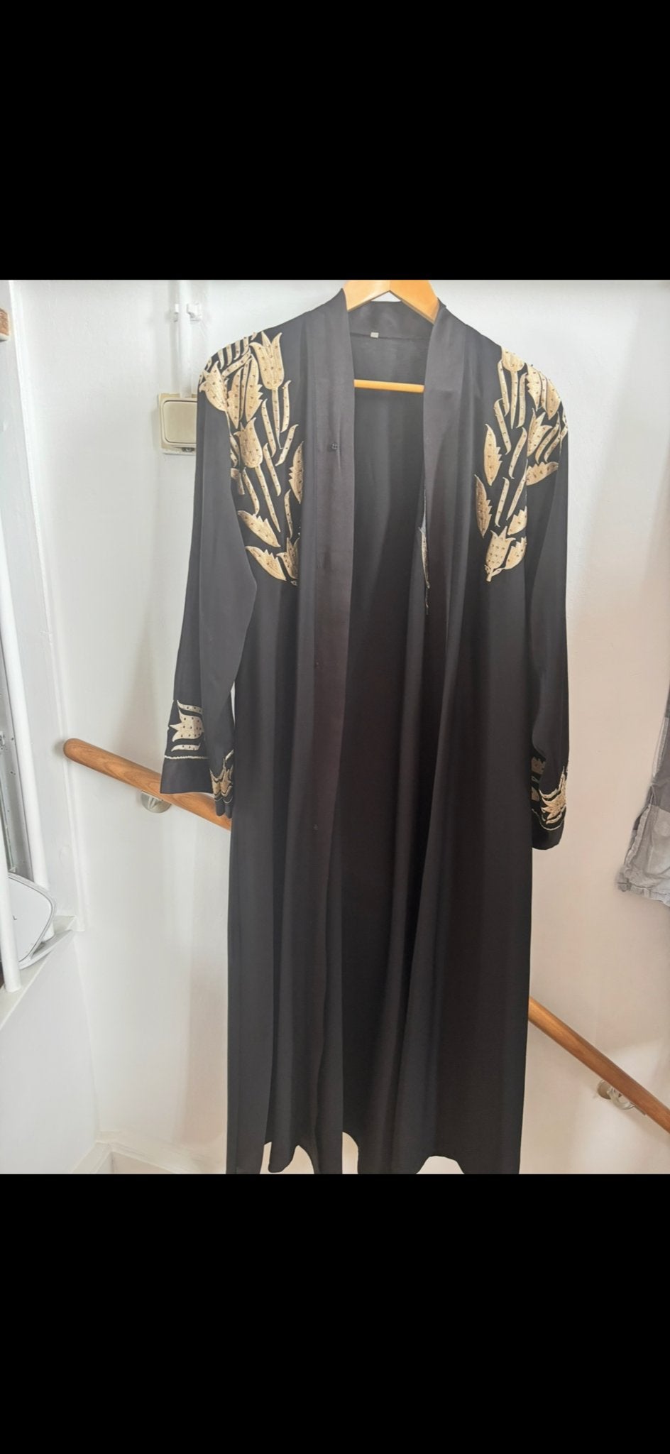 Z.g.a.n. Kimono Abaya, Kleding | Dames, Ophalen of Verzenden, Zo goed als nieuw, Zwart, Onder de knie