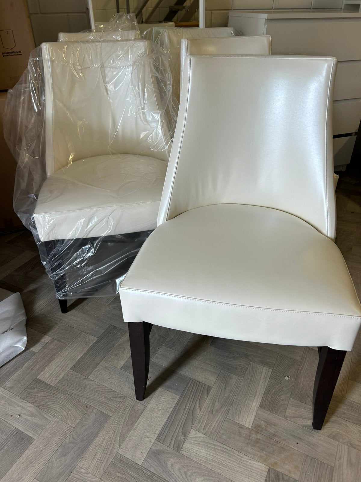 Eetkamer stoel  wit / nieuw, Huis en Inrichting, Stoelen, Ophalen, Nieuw, Wit, Vijf, Zes of meer stoelen