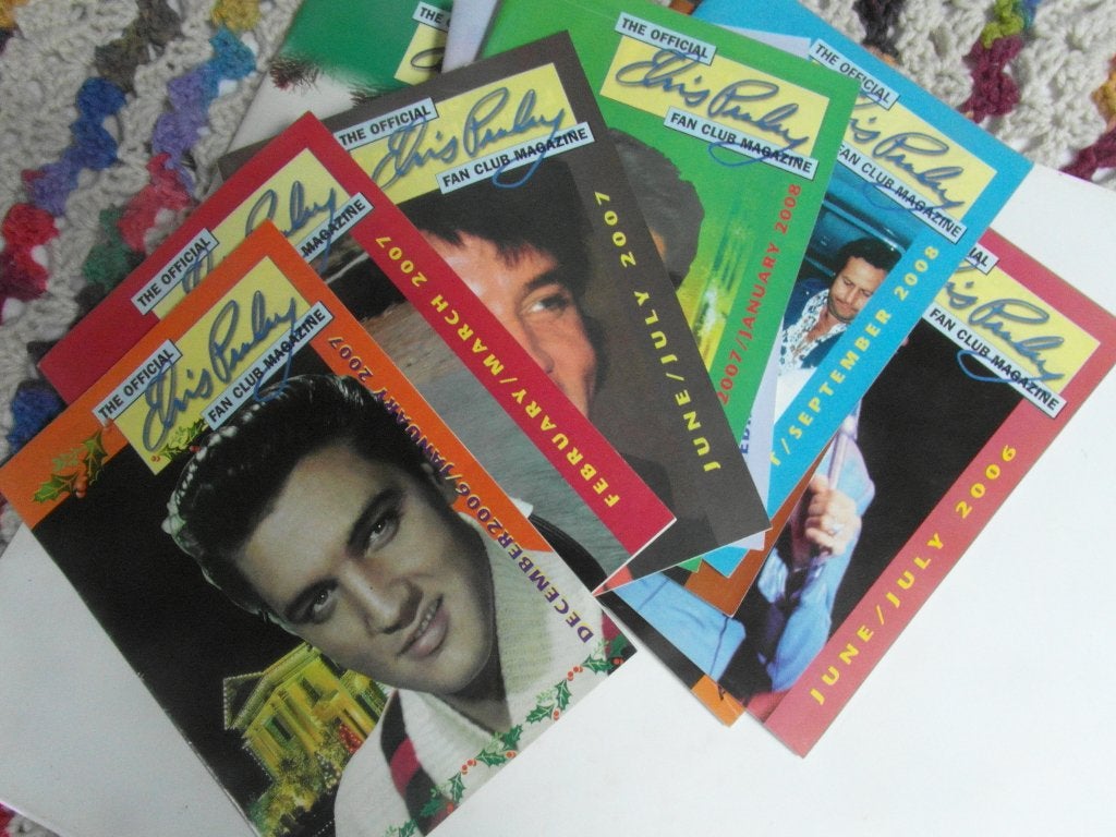 11 tijdschriften official Elvis Presley fanclub magazine., Ophalen of Verzenden, Zo goed als nieuw, Boek, Tijdschrift of Artikel