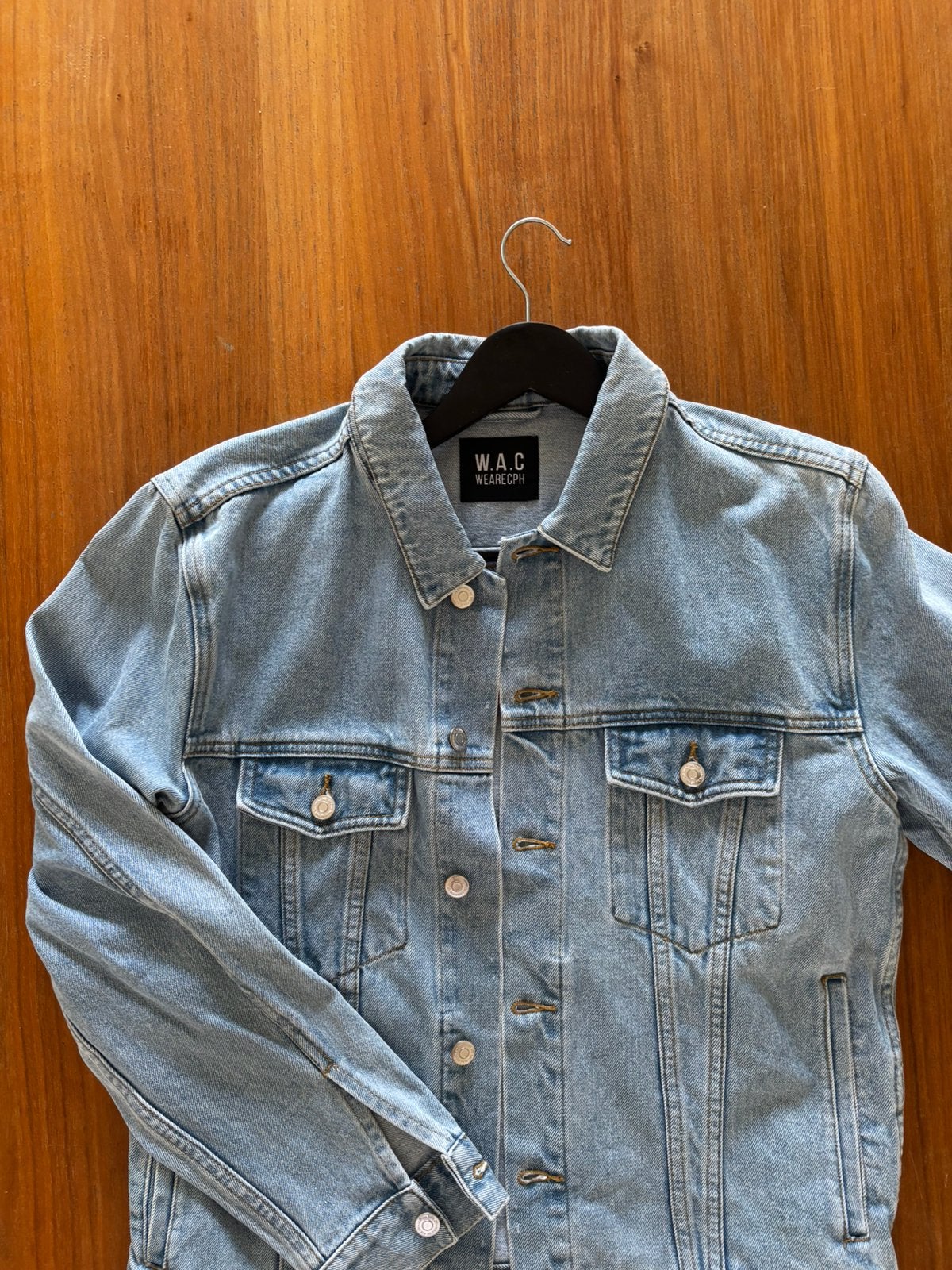 W.A.C. - WeareCPH Denim jacket fitted, Ophalen of Verzenden, Zo goed als nieuw, Blauw