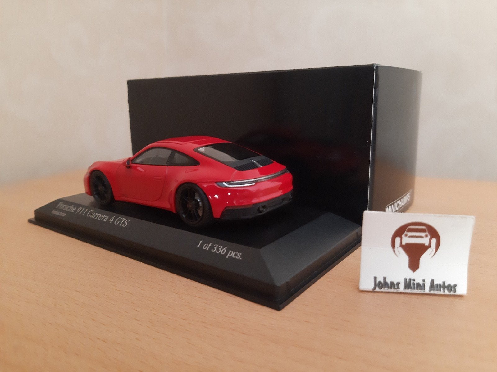 Porsche 911 (992) Carrera 4 GTS 2019 Indisch Rood 1:43, Minichamps, Auto, Nieuw, Ophalen of Verzenden